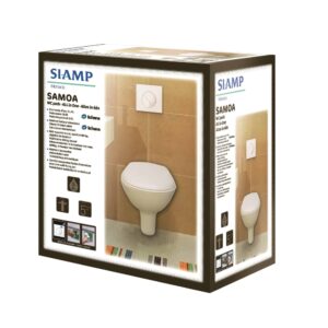 SIAMP Wall-Hung Pan Support Frame C/W Dual Flush Plate Chrome (110-130cm) -  Bathroom & Heating leading supplier in Ireland - Niko Bathrooms