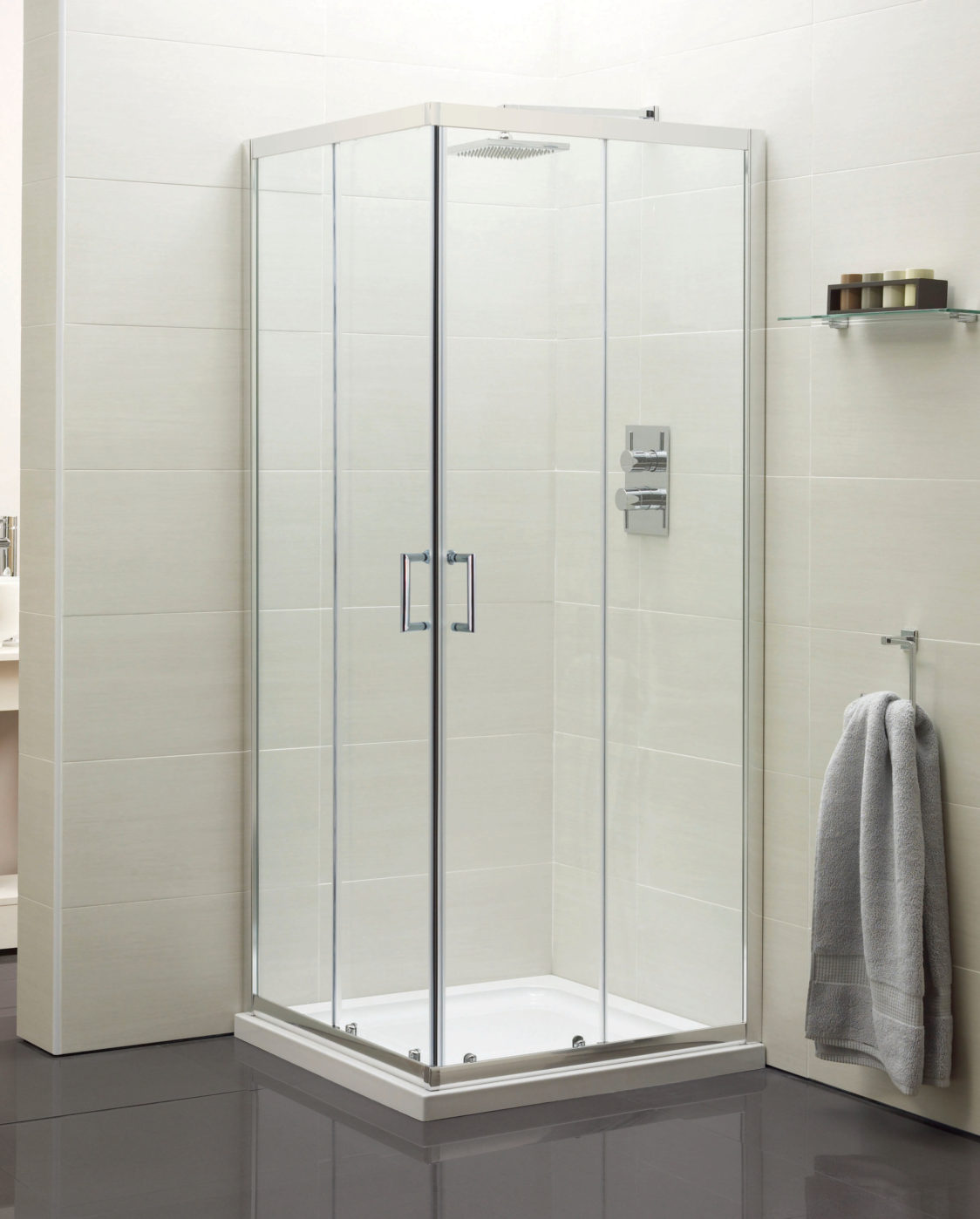 Corner Entry Shower Enclosure 760mm Niko Bathrooms