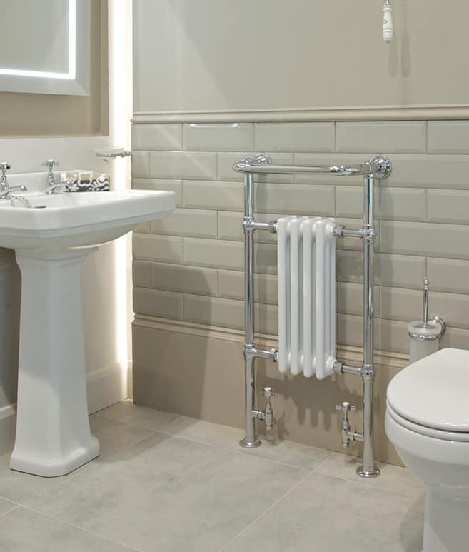 Adare Traditional Towel Warmer H960mm W495mm Bathroom