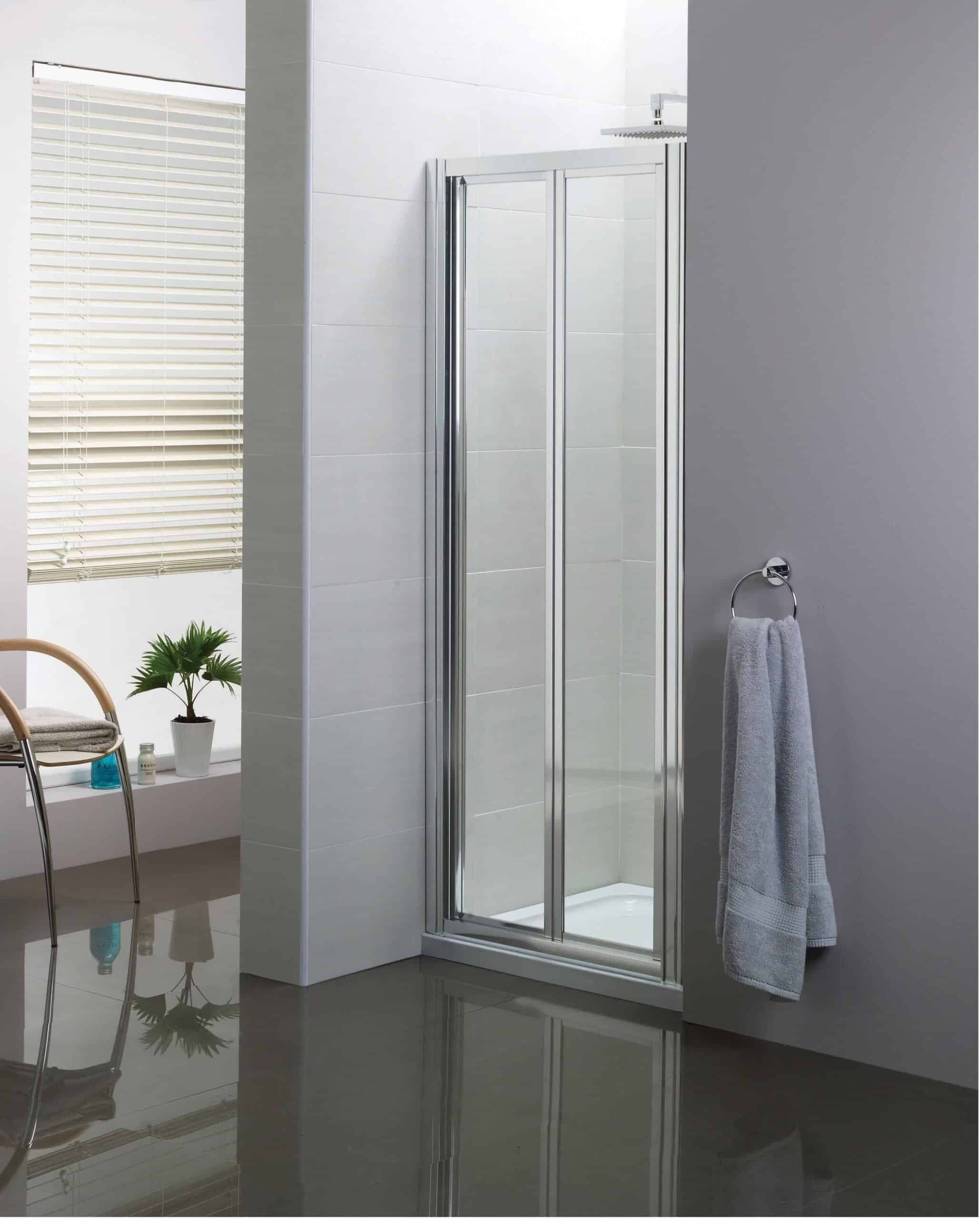 Bifold Shower Door 700mm - Bathroom & Heating leading supplier in Ireland - Niko Bathrooms