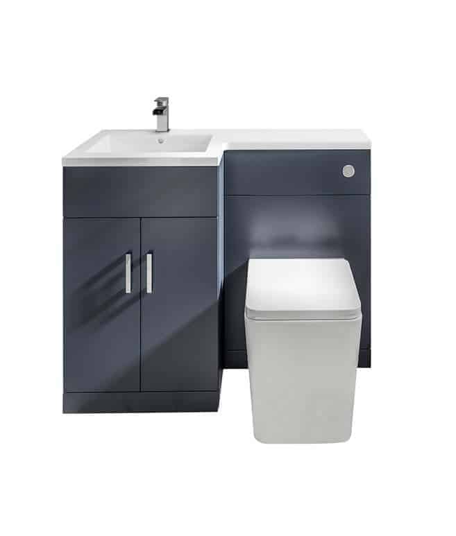 Combination L Shape Vanity Unit Basin, Small Bathroom Vanity Sink Combination