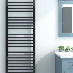 Ladder Towel Warmer Black Nickel H 800mm W 500mm Bathroom Heating leading supplier in Ireland Niko Bathrooms