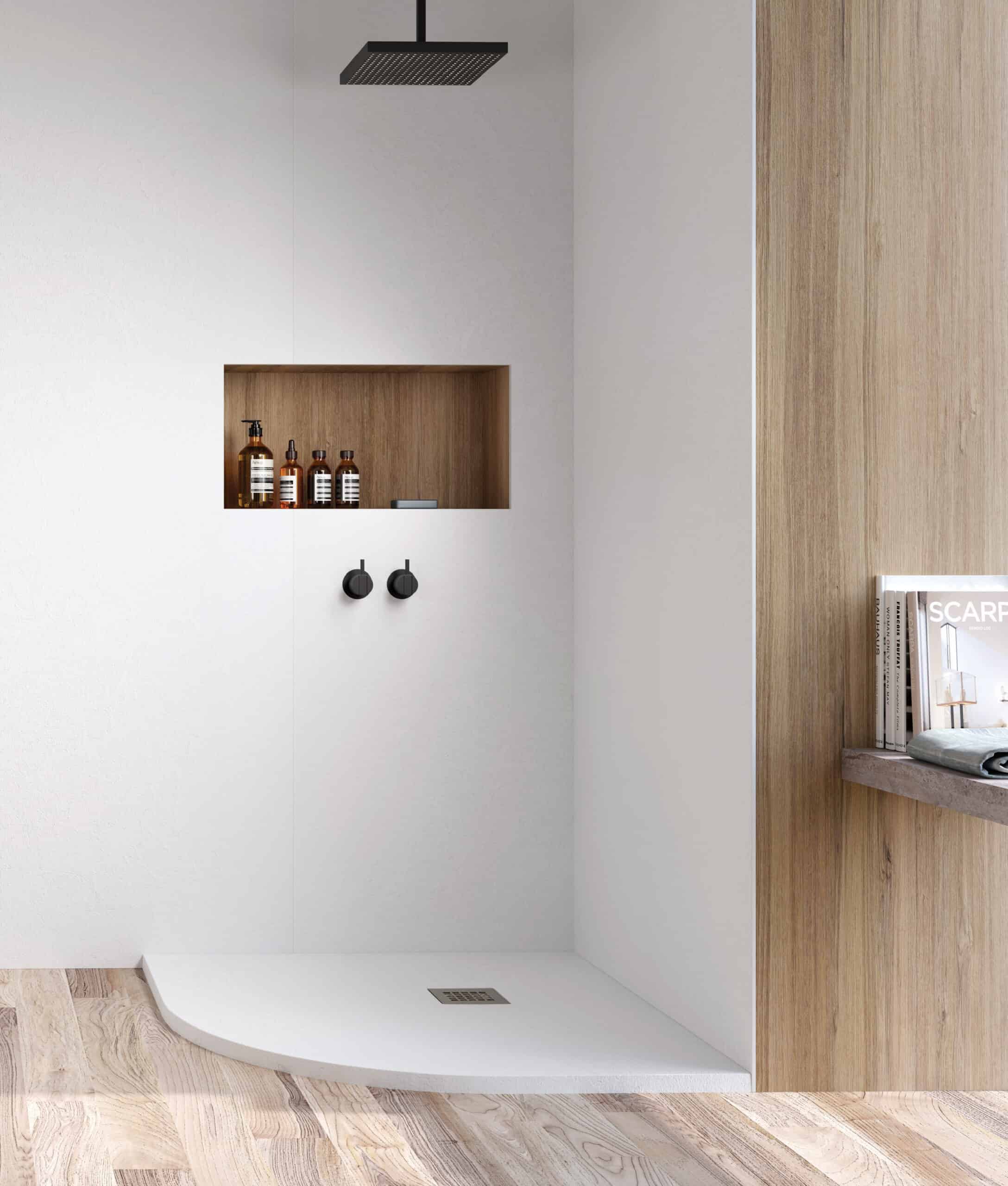 Kyntos F - White Slate Shower Tray – Bathroom Store Ireland