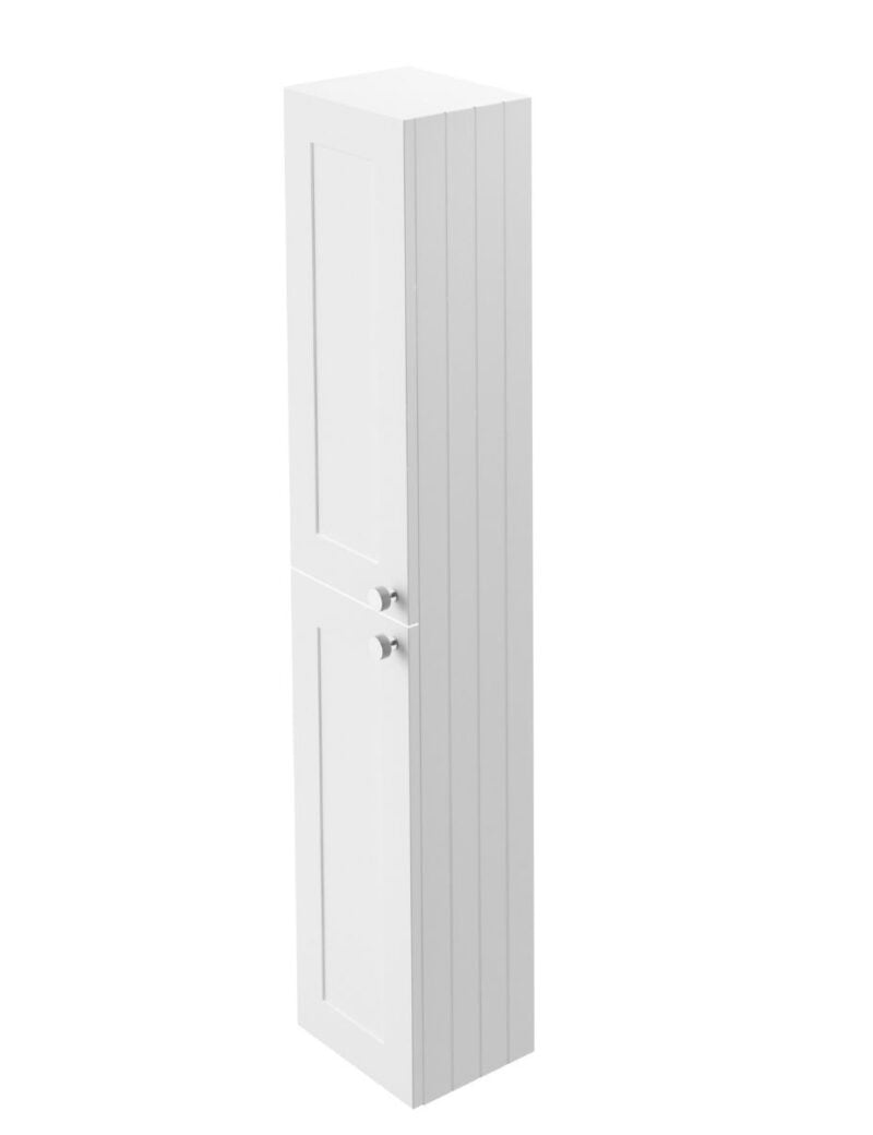 Clarity Satin White 1500mm Wall Hung Side Cabinet